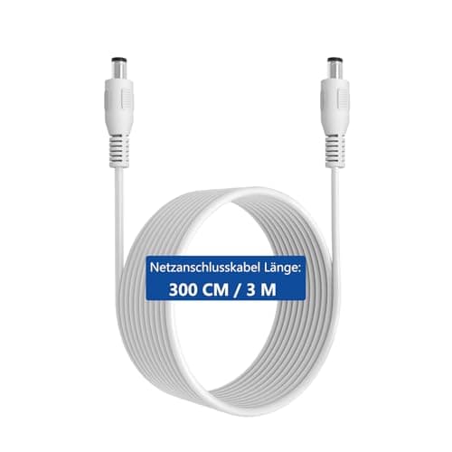Câble d'alimentation, de 3 m, de rechange, compatible avec Philips HUE Lightstrip Plus (White and Color Ambiance) V3, V4 avec Bluetooth (emballage violet), rallonge d'alimentation de rechange pour - Image 3