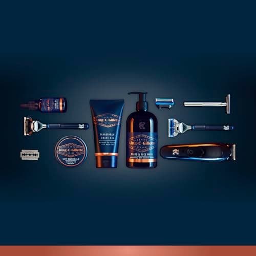 Gillette King C. Men's Beard Set, Mini Travel Kit Face Care Essentials, 3 Day Moisturizing Beard Care, Cleanser, Cocoa Butter Balm to Complete Shaving Routine - Image 6