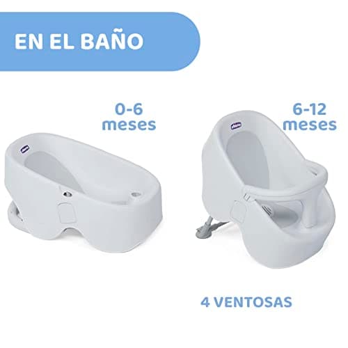 Chicco Bubble Nest Baby Bath and Shower Seat Cool Grey - Image 5