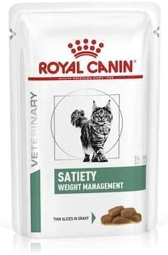 Royal Canin Veterinary Satiety Weight Management | Pack of 4 | 4 x 12 x 85 g | Complete Dietary Food for Cats | for Reducing Overweight | Fine Chunks in Sauce - Image 4
