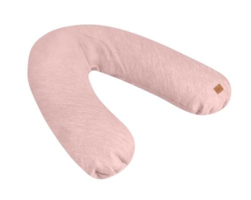 Béaba, Big Flopsy, Nursing Pillow, Pregnancy Pillow, Multi-Function, Suitable for Sleeping/Nursing, Support, Hypoallergenic, Relaxation, Optimal Comfort, Soothing Night, Linen, Oekotex, Pink - Image 2