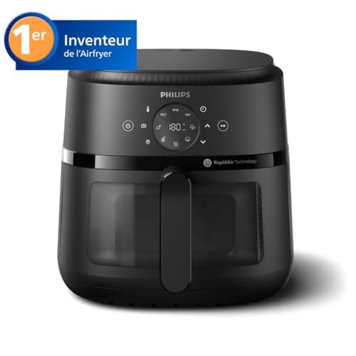 Philips Air Fryer Series 2000-6.2L, 13 Ways to Cook, RapidAir Technology, Up to 90% Less Fat, Cooking Window, 6.2L Tank, Touch Screen, Black (NA230/00) - Image 3