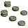 Skull & Co. Thumb Grips Set, Joystick Cap, Analog Stick Cap for Nintendo Switch Controller Pro & PS5/PS4/Slim/Pro Controller - Olive Green, 3 Pairs (6 Pieces) - Image 2
