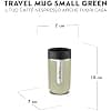 Nespresso Travel Mug Small Sage Green 300 ml | Cold and Hot Insulated Tumbler for Coffee, Tea, Matcha, etc. | Leak-Proof | Dishwasher Safe | Coffee Cup to Go | Coffee Cup to Go | Coffee Cup to Go - Image 4