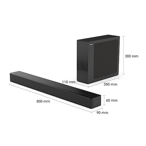 Hisense Barre de Son HS2100 2.1 CH 240 W - DTS Virtual X, Caisson de Basses, HDMI Arc, Bluetooth (modèle 2023), Noir - Image 3