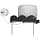Google Nest WiFi Wall Mount Bracket 1/2 Simple Sturdy Wall Mount Bracket for Google Nest WiFi 1/2 with Cable Management - No Messy Cable (Black) - Image 4