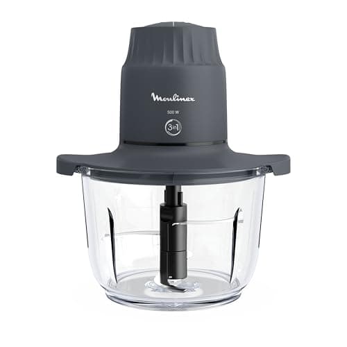 Moulinex Choppeo, Choppeo Chopper with Glass Bowl, 1L Usable Capacity, Borosilicate Glass, 2 Speed, Java Pepper DJ602110 - Image 4