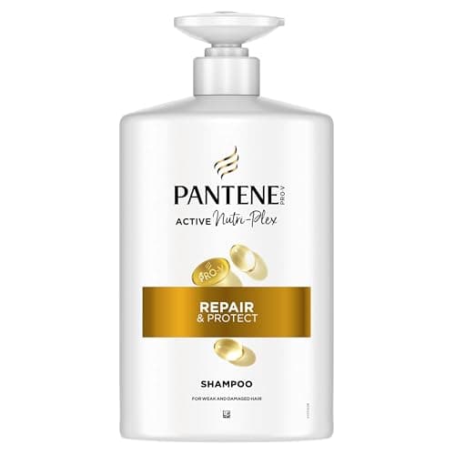 Pantene Pro-V Repair & Protect Shampoing 1000ml Pompe pour Cheveux Fragiles, Secs et Abîmés, Nettoie en Douceur et Protège les Ponts Capillaires, Sans Silicones, Huiles Minérales et Colorants - Image 3