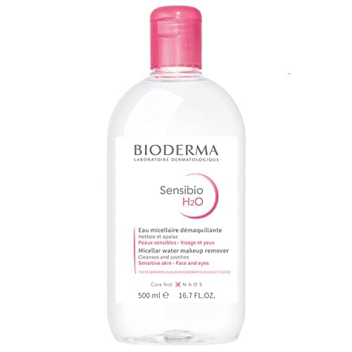 BIODERMA Créaline H2O - The original micellar water, cleansing and make-up remover - Removes makeup, pollen and pollution residues - Sensitive skin - 500 ml bottle - Image 3