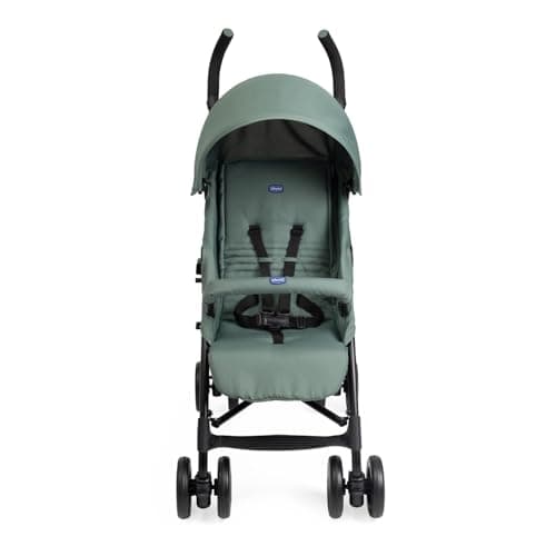 Chicco Echo Lite Poussette Bebé Légère, de 0 Mois à 22 kg, Poussette canne, Dossier inclinable et réglable en 4 positions, Siège Spacieux, Double Frein et Roues Avant Pivotantes, Vert - Image 5