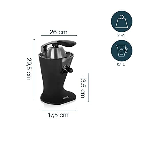 Princess e Juicer - Pressure Lever - 300 W - Stainless Steel - Matte Black - Easy to Clean - 201857 - Image 4