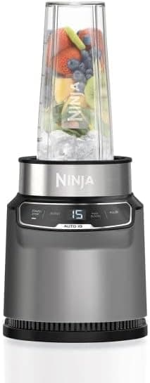 Ninja Blender with Auto-iQ, In-Cup Mixing, One Touch Controls, Make Smoothies, Milkshakes and Frozen Treats, Dishwasher Safe, Stainless Steel Blades, 1000W, 2