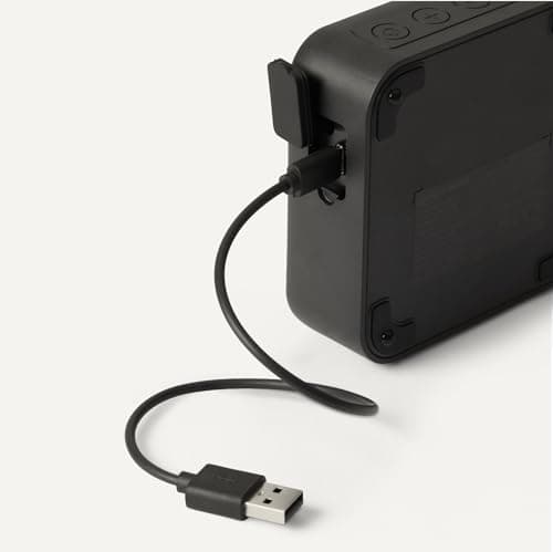 Amazon Basics Enceinte Bluetooth sans Fil, autonomie de 6 Heures, étanchéité IPX5, Utilisation en intérieur et extérieur, Taille compacte, Noir - Image 4