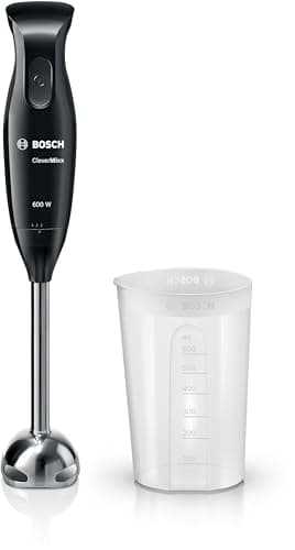 Bosch MSM2610B CleverMixx Hand Blender with 4 Blades Black/Grey 600 W Blender + Única Chopper Black - Image 2