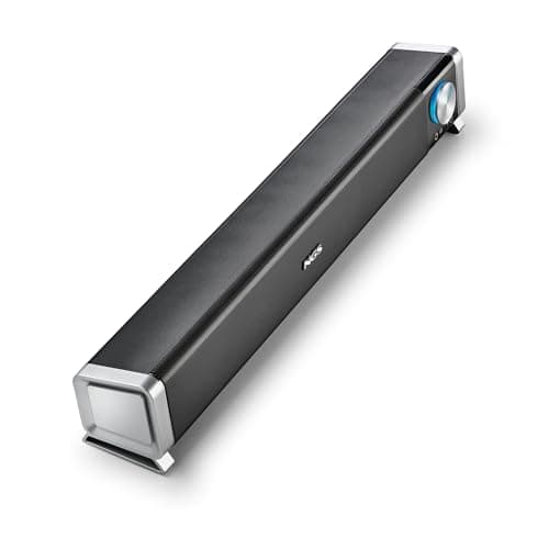 NGS SB500-BT - Barre de Son Bluetooth sans Fil 20 W pour PC, TV, Smartphone ou Tablette, Son Stéréo, Alimentation USB, Prise Jack 3,5 mm, Microphone, Sortie Casque, Plug & Play, Compacte - Image 3