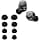kwmobile 8 x Replacement Silicone Eartips for Sennheiser Momentum True Wireless 4 Black - Image 2