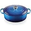 Le Creuset, Azure 21178312202430 Signature Enamelled Cast Iron Casserole Dish with Lid, Ø 31 cm, Oval, Compatible with All Heat Sources (Induction Included), Capacity: 6.3 L, 5.7 kg, Azure - Image 2