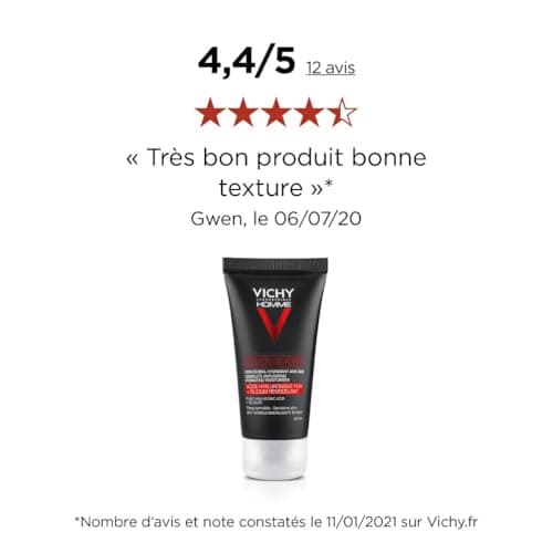 Vichy Homme, Structure Force, Soin Global Anti-Âge, Hydratant, 50 ml - Image 5