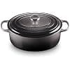 Le Creuset Signature Oval Enamelled Cast Iron Casserole Dish, 31 cm - Flint - Image 2