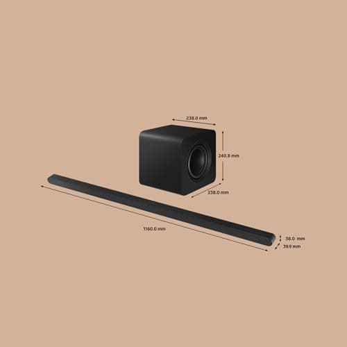 Samsung HW-S800D/ZF Soundbar - Ultra Slim Design, Dolby Atmos Wireless, Q-Symphony, 3.1.2 Channels and SpaceFit Sound Pro - Image 6