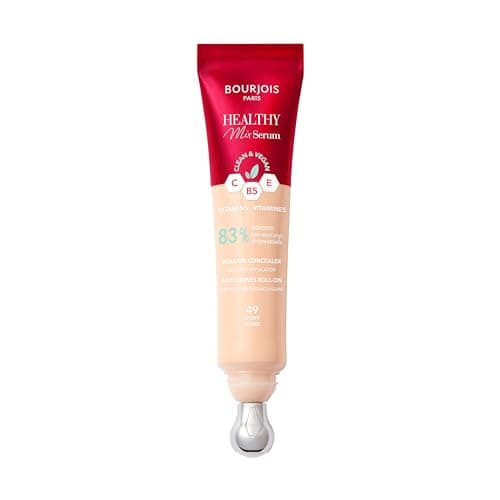 Sérum correcteur 2-en-1 Bourjois Healthy Mix, lisse les rides et les ridules au fil du temps, rafraîchit le contour des yeux, caféine, vitamine C, E et B5, applicateur rafraîchissant, Ivory, 13 ml - Image 2