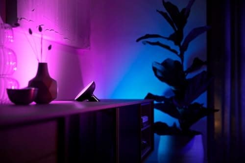 Philips Hue White & Color Ambiance, Bloom Lamp, 4th Generation - Black, Bluetooth Compatible, Works with Alexa, Google Assistant and Apple Homekit - Image 3