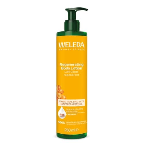 Weleda Lait Corps Régénérant à l’Argousier 250ml – Hydratation 48h, Réduit les Tiraillements (91% Satisfaits) – Testé 4 Semaines, 1-2 Applications/Jour – Soin Naturel Certifié NATRUE - Image 3