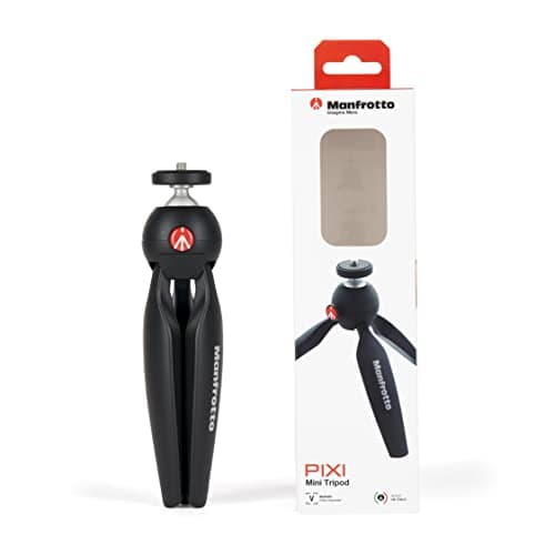 Manfrotto PIXI MTPIXIMII-B Table Tripod for Digital Camera, Made in Italy, Black - Image 3