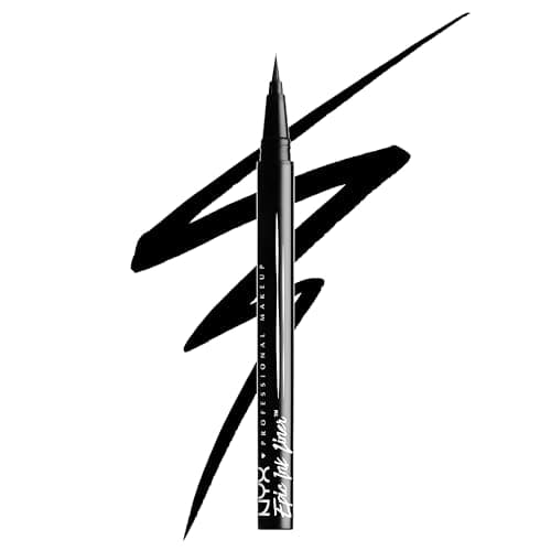 NYX Professional Makeup - Eyeliner Feutre - Waterproof - Tracé Précis - Couleur Intense Tenue Longue Durée - Embout Ultra-Précis - Formule Vegan - Epic Ink Liner - Teinte : Black (01) - Image 2