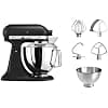 KitchenAid Artisan Pastry Mixer with Tilting Head and Mixer with 5 Accessories and 2 Stainless Steel Bowls 4.8 and 3 L Black Truffle - Image 4