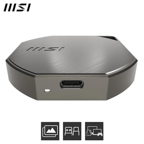 MSI DATAMAG 40Gbps 1TB - USB Type-C Magnetic External SSD for PC/Mac/iPhone/Android/Console, 1TB Capacity, 4000MB/s Read & 3500MB/s Write - 5 Year Warranty (600 TBW) - Image 6
