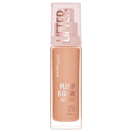 Maybelline New York Lifter Plump & Glow - Foundation - Plumps & Brightens Instantly - Even, Lifted & Radiant Finish - Shade 130 - 30ml - Image 3