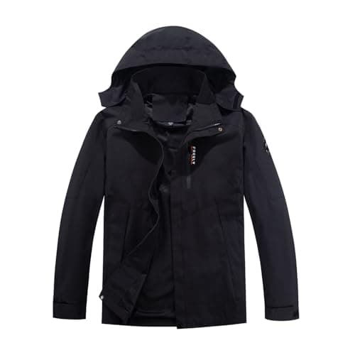 Men's Outdoor Trench Coat Waterproof Trekking Jacket Lightweight Rain Hooded Jackets Windproof Mountain Sports Jacket - Image 2