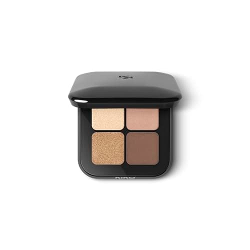 KIKO Milano Bright Quartet Eyeshadow Palette 01 | Palette Avec 4 Ombres À Paupières Cuites Pour Utilisation Sèche Et Humide - Image 5