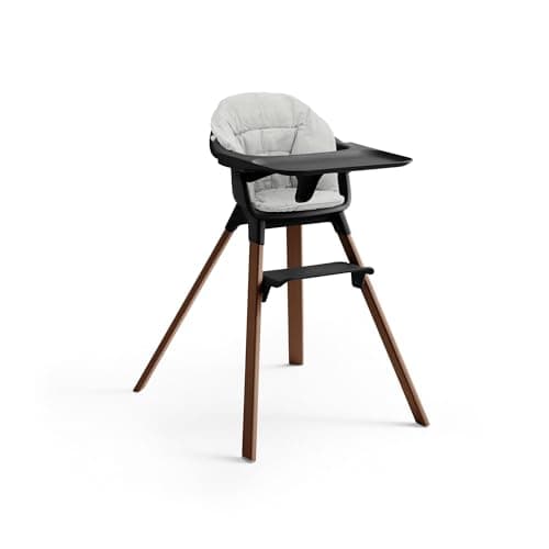 Stokke Clikk High Chair, Black/Warm Brown, All-In-One Highchair with Tray + Harness - Lightweight, Durable, Ergonomic and Easy to Carry - Usable for 6-36 Months, Up to 15 kg - Image 7