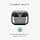 kwmobile Earphone Case Compatible with Samsung Galaxy Buds 3 / Galaxy Buds 3 Pro Case - Silicone Protective Case - White-Black-Black - Image 3