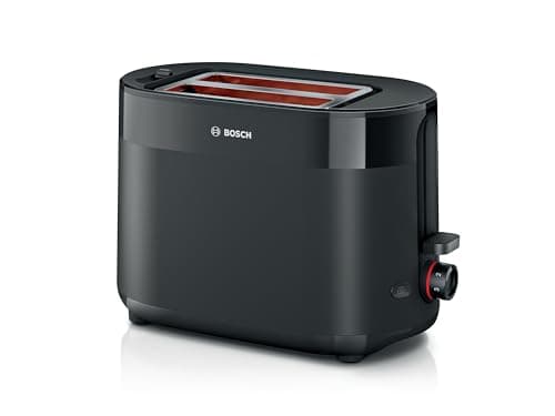 Bosch MyMoment TAT2M123 Compact Toaster Toaster - Automatic Shut-Off - 950 W - Defrost and Reheat Function - Colour: Black - Image 2