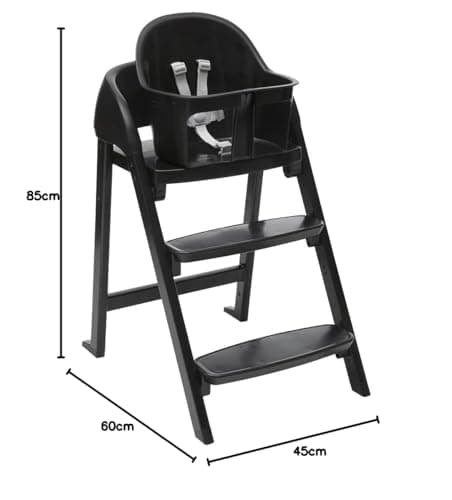 Crescendo Lite High Chair for Babies from 6 Months, Scalable up to 110 kg, 3 Configurations, Convertible into Child and Adult Chair, Adjustable Footrest, Compact Folding - Image 9