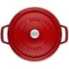 STAUB Enamelled Cast Iron Casserole Dish with Lid, Suitable for All Heat Sources Including Induction, 7 to 8 People, Round, 30 cm, 8.34 L, 8.9 kg, Cherry - Image 4