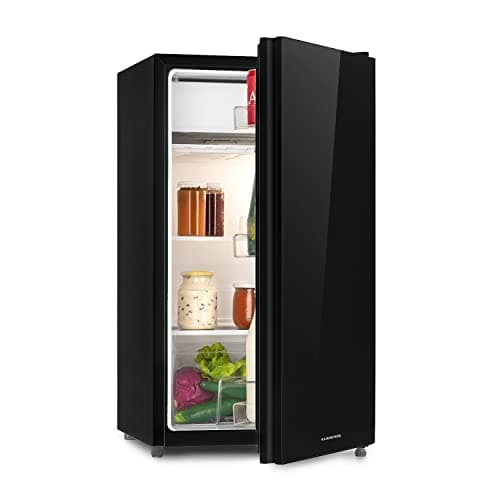 KLARSTEIN Luminance Frost - Réfrigérateur, 91L, 110 kWh/an, 7 niveaux de réglage de la température, Eclairage intérieur, Look moderne, Bac à oeufs, Clayettes verre - Noir - Image 2