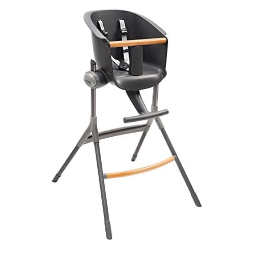 BÉABA, Up&Down High Chair, Made in France, Ergonomic, Evolutive Removable Dining Table, Adjustable 6 Heights, Comfortable, Design, Robust Materials, Dark Grey - Image 5