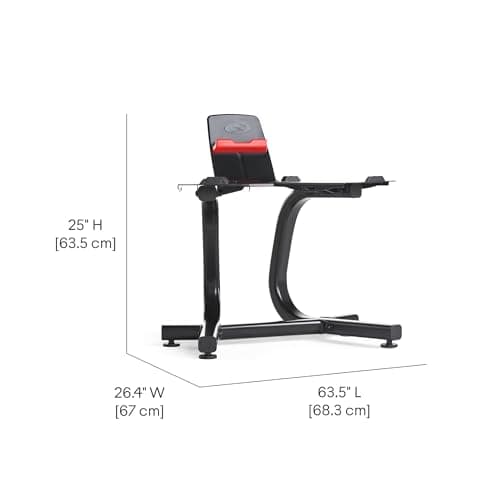 Bowflex Dumbbell Stand with Media Stand - Image 4