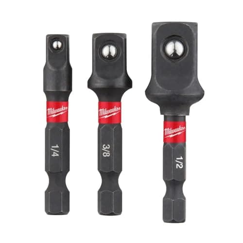 SHOCKWAVE IMPACT DUTY MILWAUKEE 4932479228 SET OF 3 ADAPTERS, BLACK - Image 3