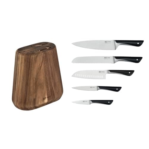 Tefal JAMIE OLIVER by Bloc + 5 Kitchen Knives Chef 20 cm, Santoku 16.5 cm, Bread 20 cm, Utility 12 cm, Office 9 cm K267S556 - Image 4