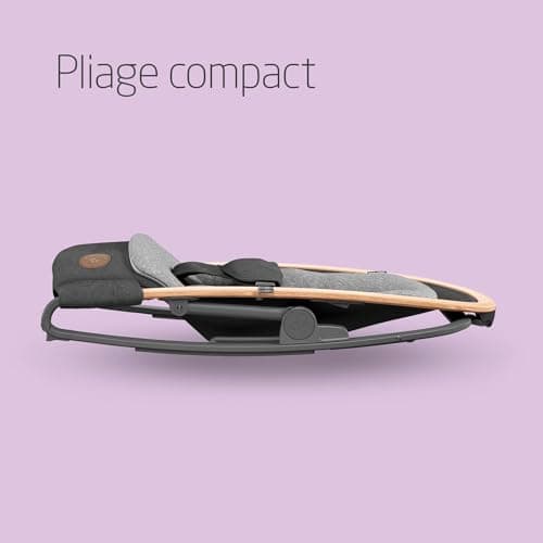 Maxi-Cosi Kori 2-in-1 Baby Lounger Chair, 0-6 Months, Up to 9 kg, Baby Bouncer, 3 Reclining Positions, Lightweight & Compact, Easy to Install Harness, Newborn Cushion, Essential Graphite - Image 6