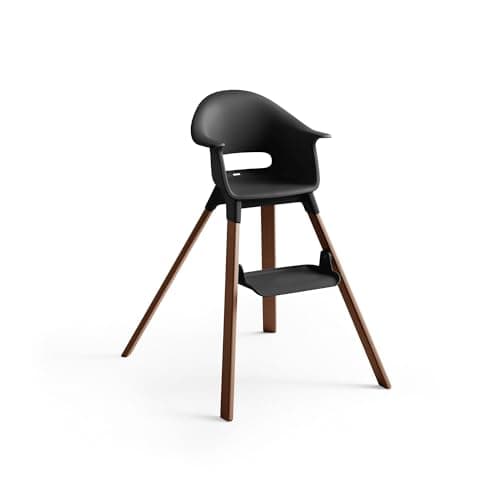Stokke Clikk High Chair, Black/Warm Brown, All-In-One Highchair with Tray + Harness - Lightweight, Durable, Ergonomic and Easy to Carry - Usable for 6-36 Months, Up to 15 kg - Image 5