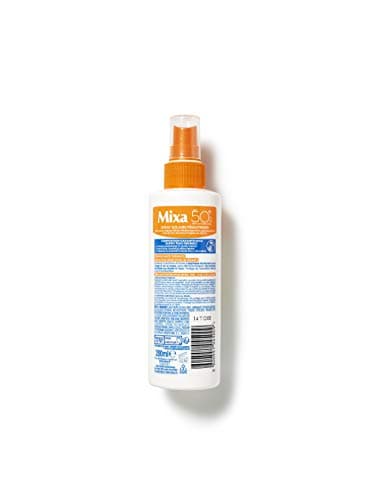 Mixa - Spray Solaire Pédiatrique SPF50+ Peaux Fragiles Enfants - Hypoallergénique, sans parfum, triple protection UVA, UVB, UVA longs - Image 3