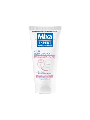 Mixa Expert Peau Sensible - Soin Réhydratant Antidessèchement à l'Extrait d'Avoine + Karité Nutritif - 50 ml - Image 2