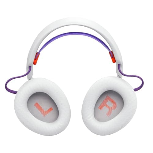 JBL Quantum 650 Wireless Bluetooth Gaming Headset, JBL Quantum Sound, Noise Cancelling Mic, USB-C Cable, 45H Battery Life, Replaceable Parts, Cross-Platform Compatibility, White - Image 7