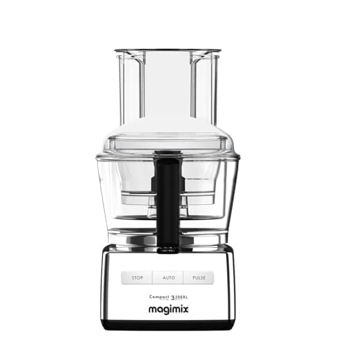 Magimix 3200 Multifunctional Kitchen Processor Shiny Chrome Compact Bowl 2.6L – Chopper, Blender – Made in France - Image 2